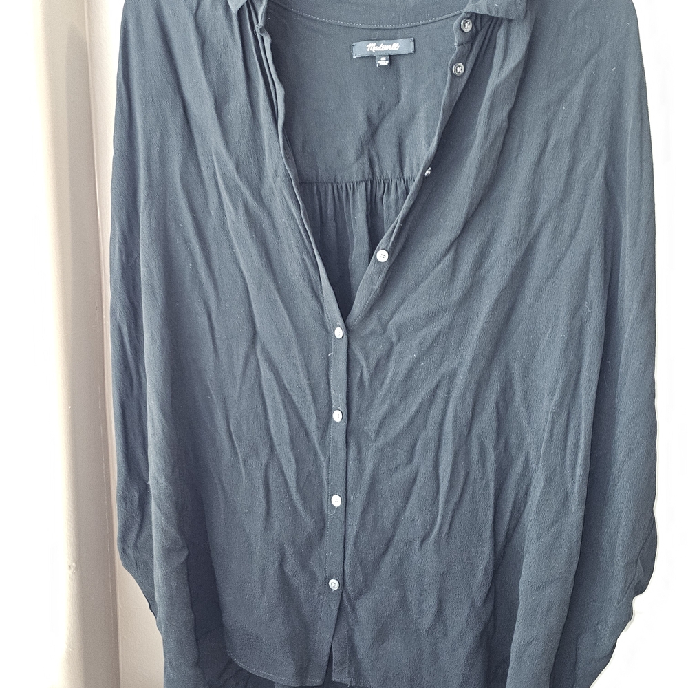 Madewell Button Down Shirt in Classic Black